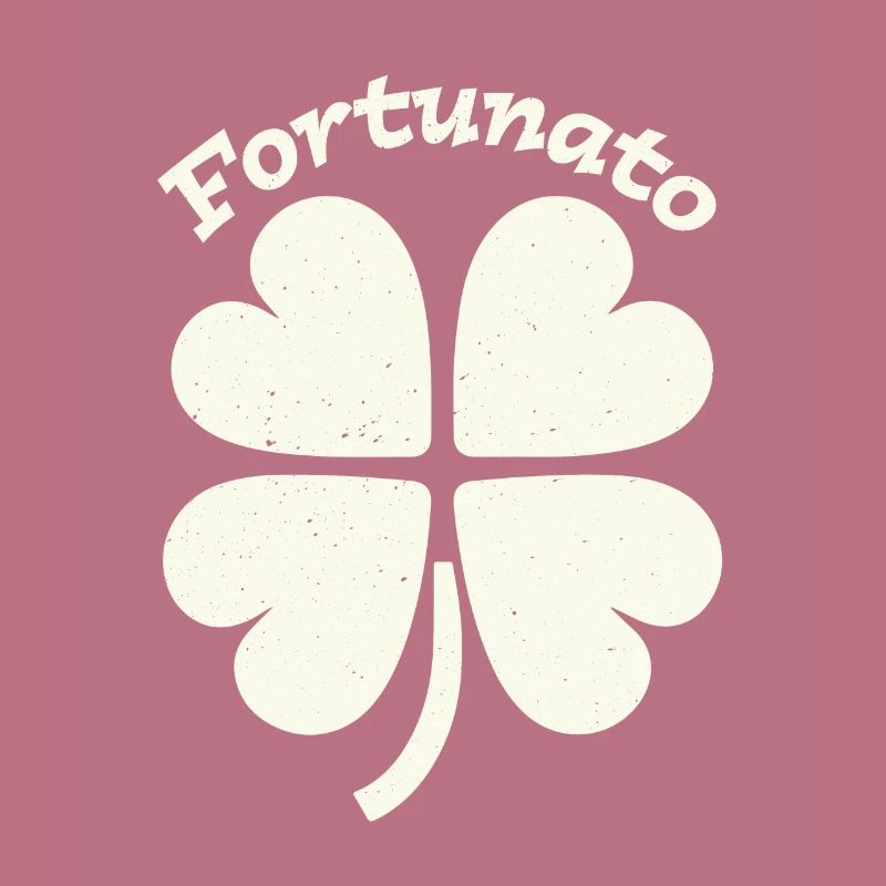 Fortunato Emblem Distressed Four-Leaf
