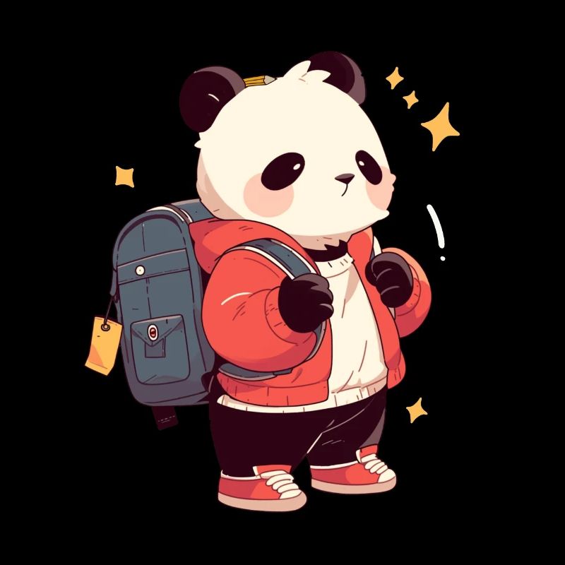 Panda Ours Écolier Panda Géant Japonais