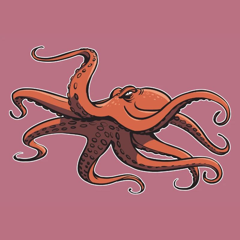 I like octopus - eight tentacles - squid