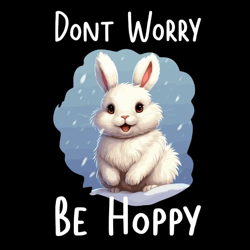 Rabbit Snow Hare Animal Cool Funny Saying Arctic
