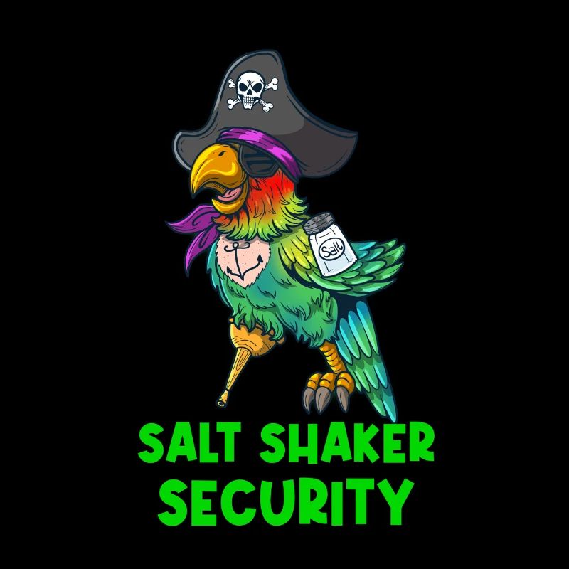Funny Pirate Parrot Salt Shaker Security