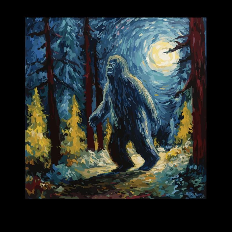Gemälde Kunst Sasquatch Funny Graphic Acts