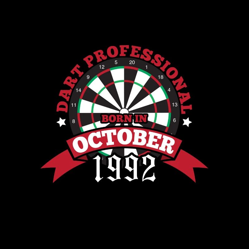 Darten Dartscheibe 1992 Oktober Geburtstag