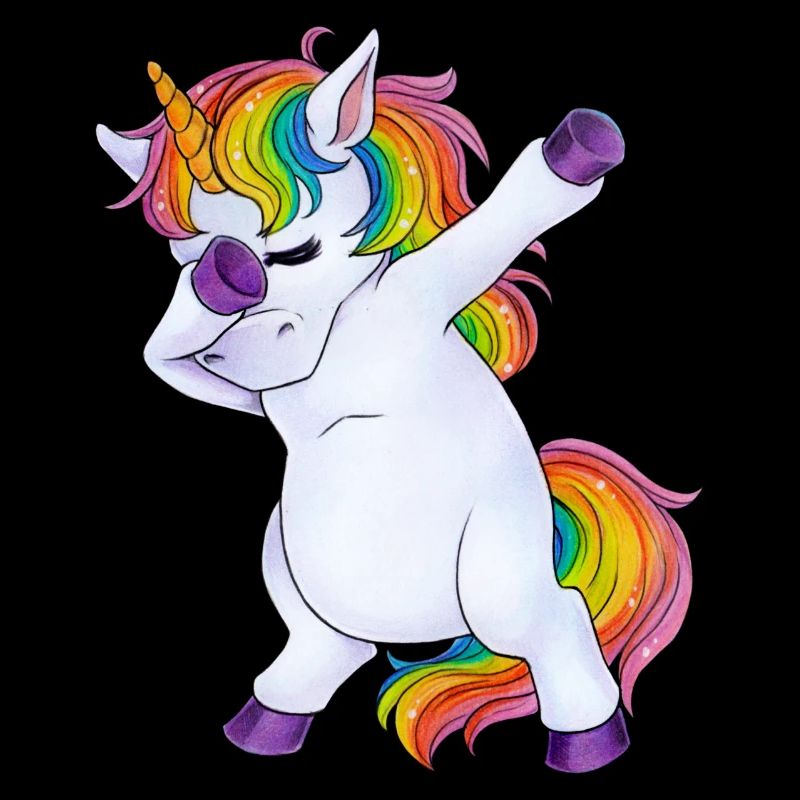 Dabbing unicorn, Einhorn Dapping