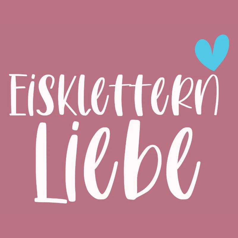 Klettern Eisklettern Liebe Eispickel Geschenk