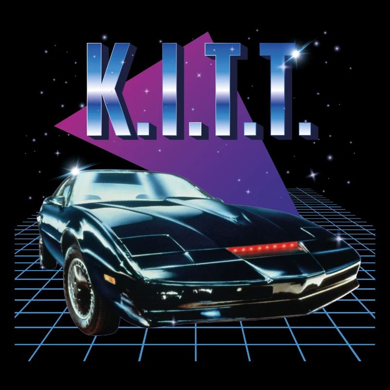Knight Rider KITT Puple Background