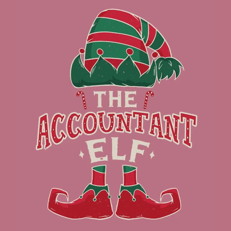 Elf Comptable Décembre Amour Elfe Noël
