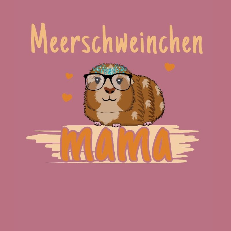 Maman cochon d’Inde avec cœur