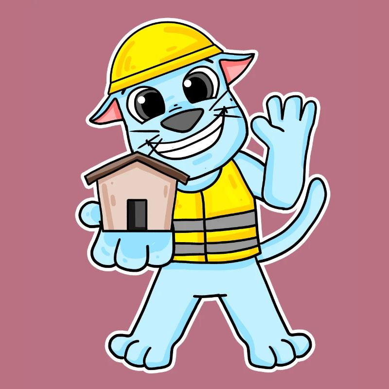 Cadeau de construction de maison de chat constructeur