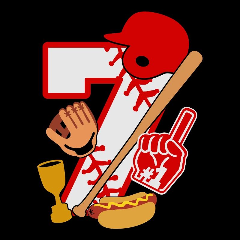Fête du 7e anniversaire de baseball numéro 7 - 7 ans