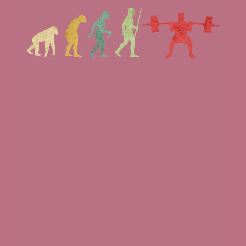 Evolution des Gewichtshebens Körperbau