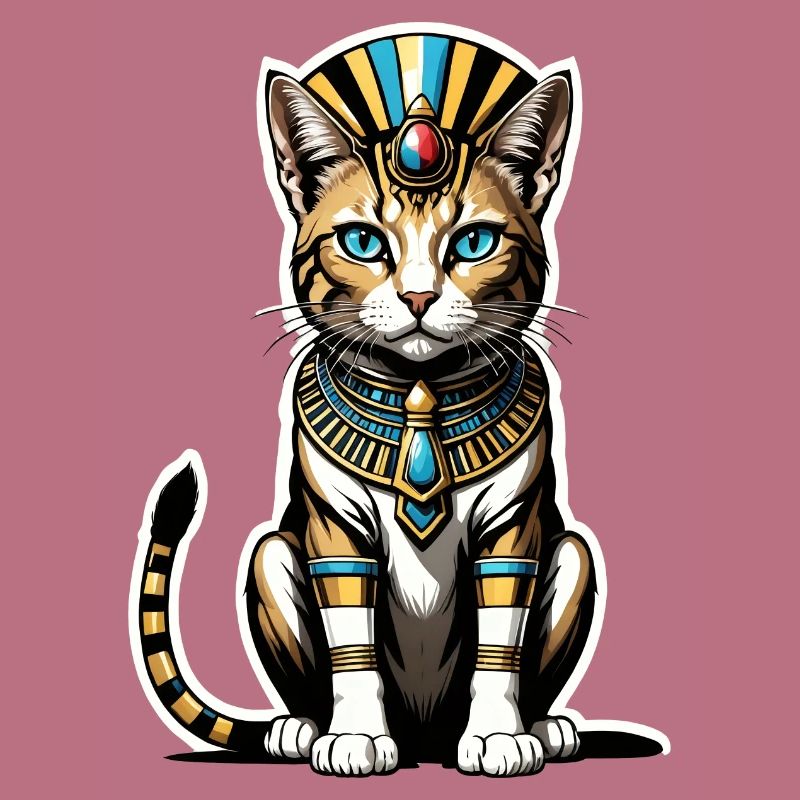 Chat Pharaon Chat Égypte Pyramide Cadeau