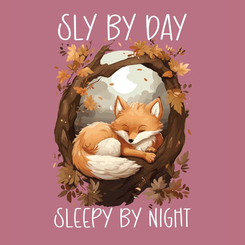 Sleeping Fox Sleepyhead Napping Sleep Fox Lover