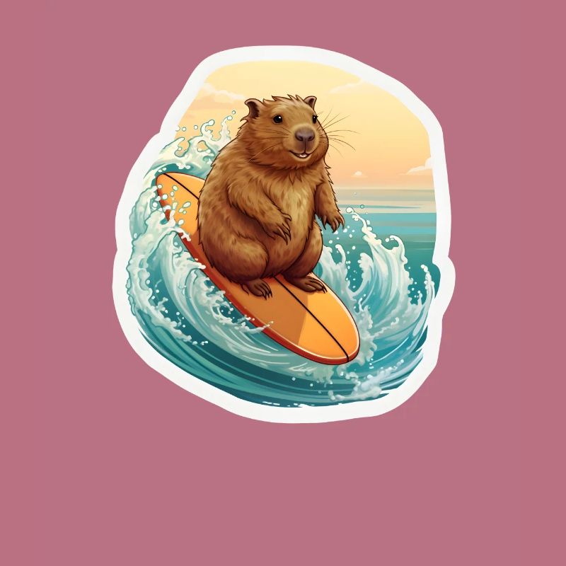 Capybara Surfeur