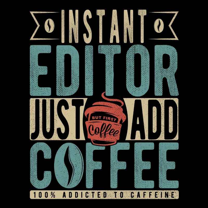 Editor instantáneo Solo agrega café