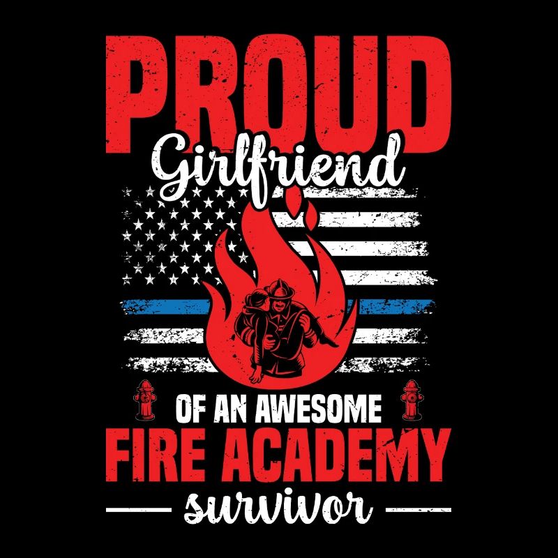 Stolze Freundin Einer Awesome Fire Academy Surviv
