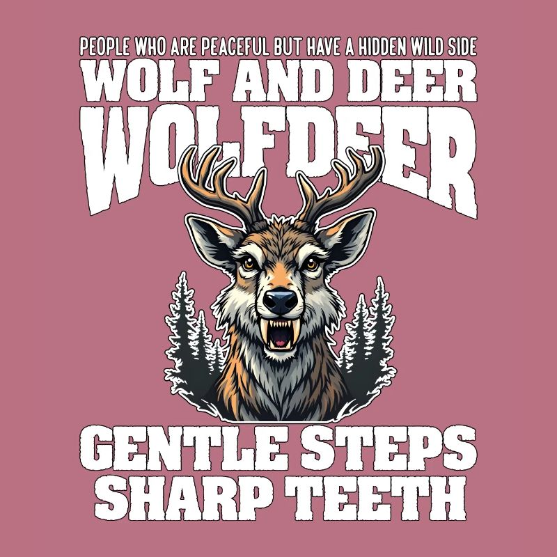 GENTLE STEPS SHARP TEETH - WOLF AND DEER