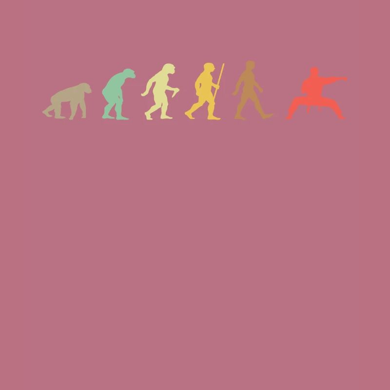 Vintage Judo Retro Kampfkunst Evolution