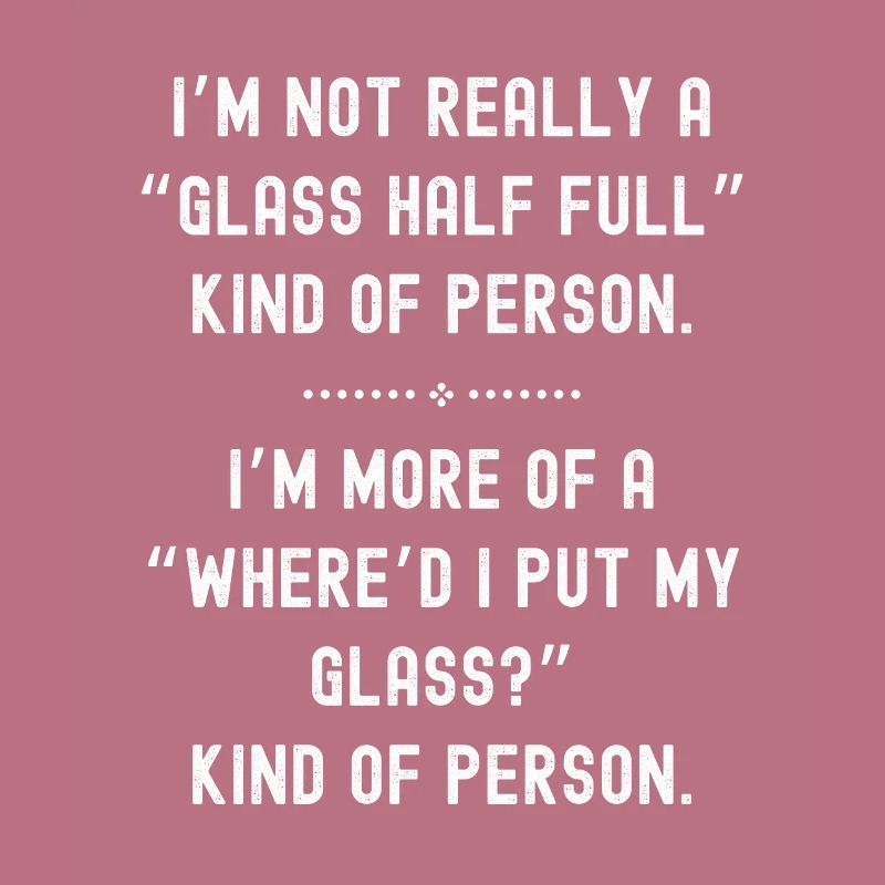 Glas halb voll oder leer