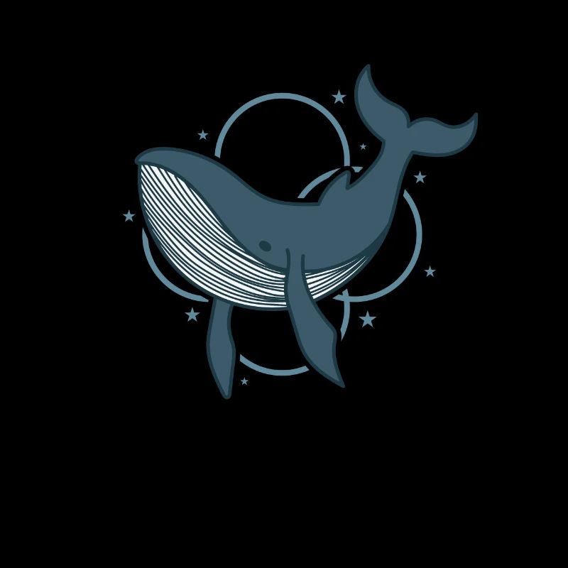 mignon baleine bleue eau de l’océan