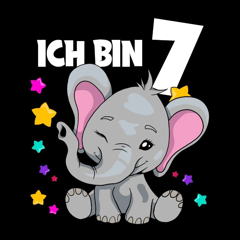 7. Geburtstag Elefant 7 Jahre