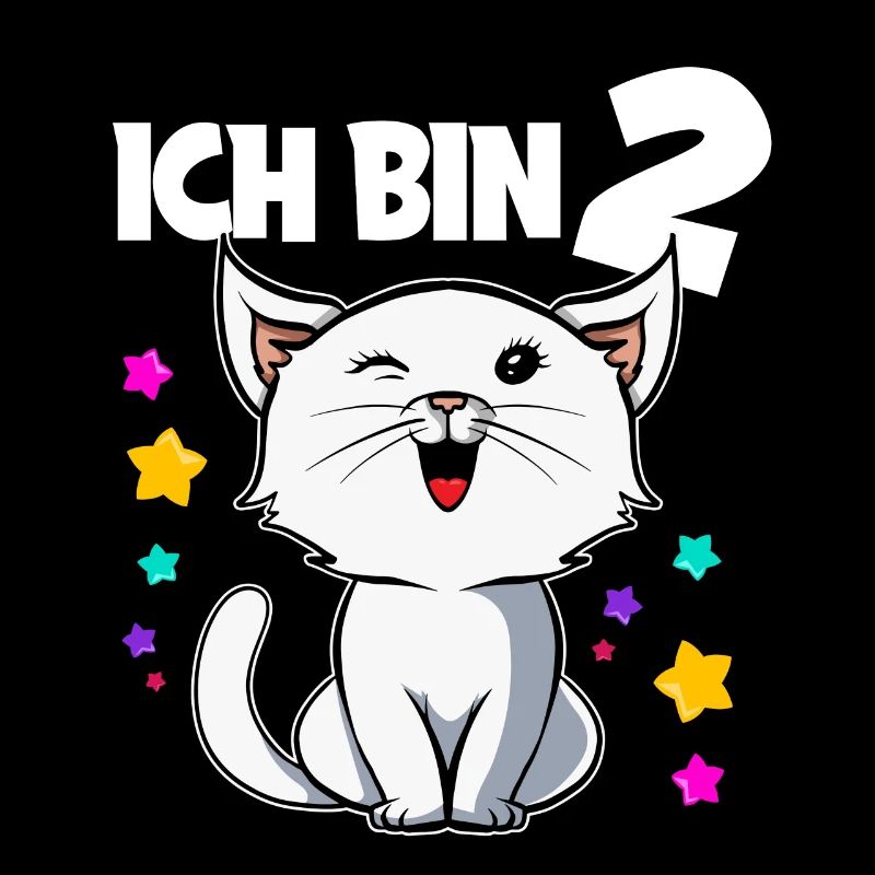 2. Geburtstag Katze Kätzchen 2 Jahre