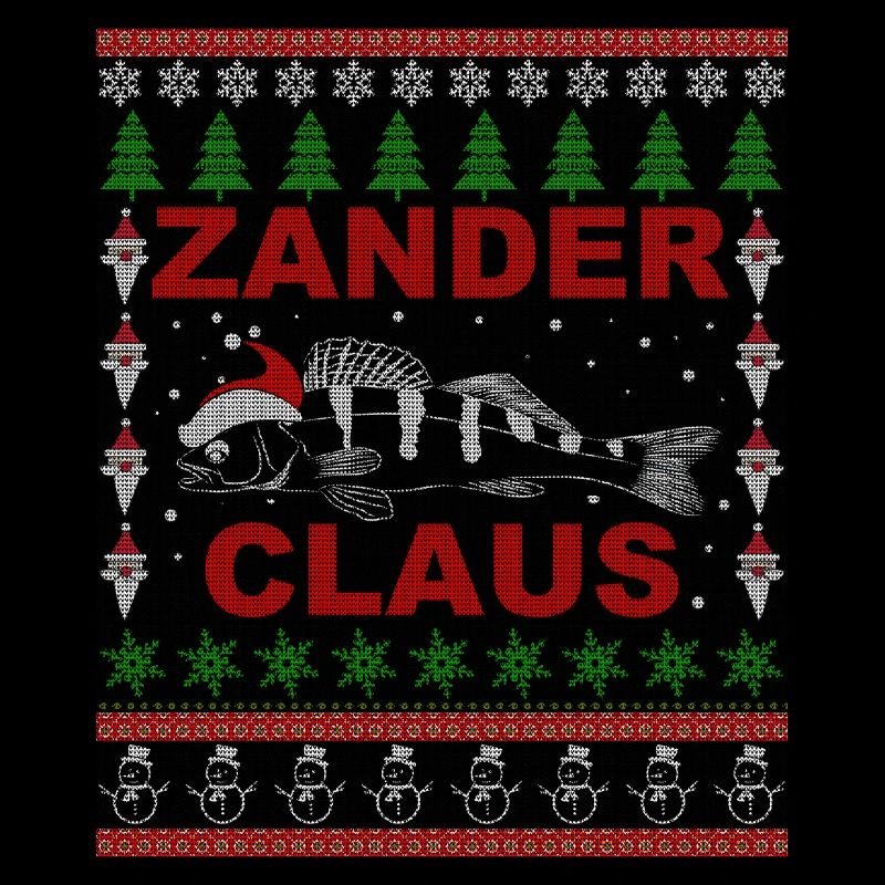 Zander Claus - Angler Weihnachtsgeschenk
