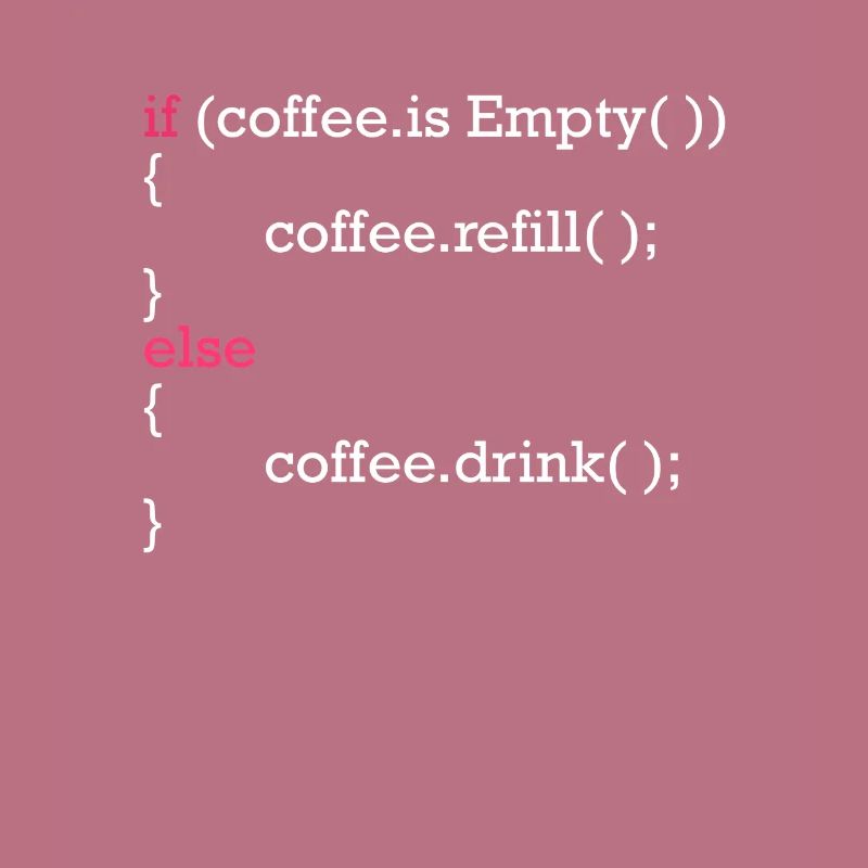 Programmcode Kaffee nachfüllen IT Entwickler