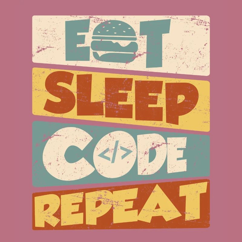 Programmeur développeur IT Spruch Eat Sleep Code