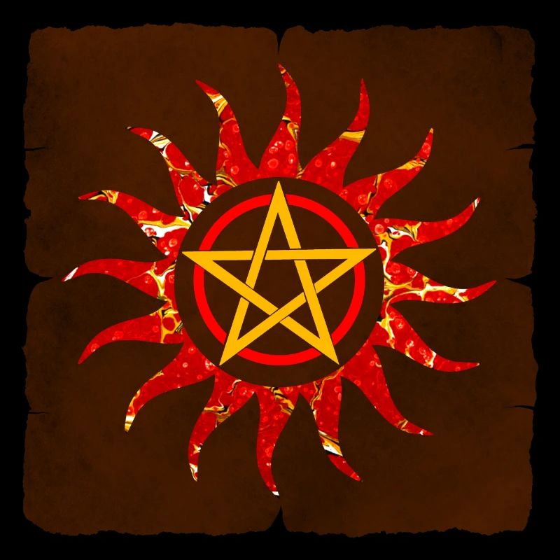 pentagramm in sonne e 232