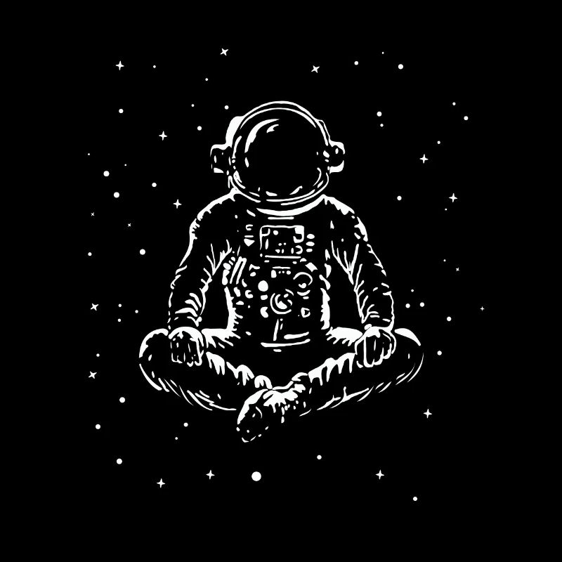 Astronaute faisant du yoga dans l’espace