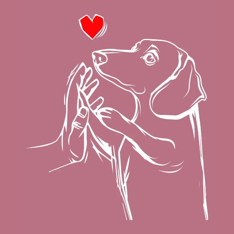 Dackel Liebe Hundehalter Geschenkidee