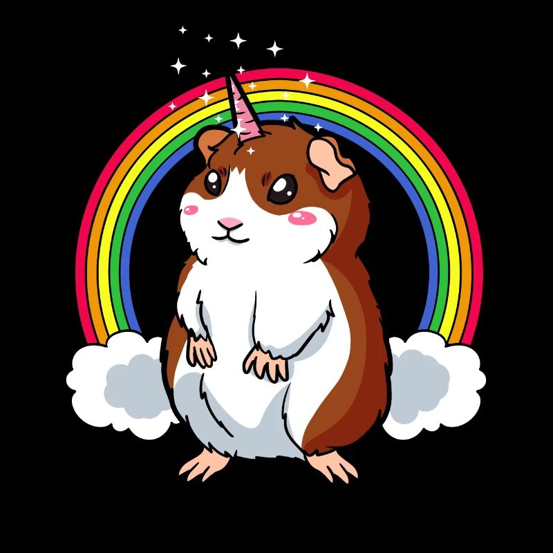 Licorne Cochon d'Inde Arc-en-ciel