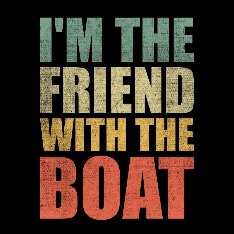 Ich bin der Freund mit dem Boot Paddelboot