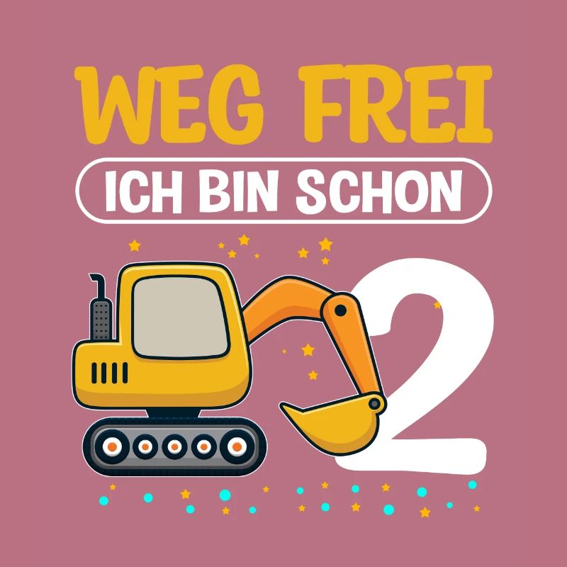 Weg frei - Ich bin schon 2 - Bagger Geburtstagskin