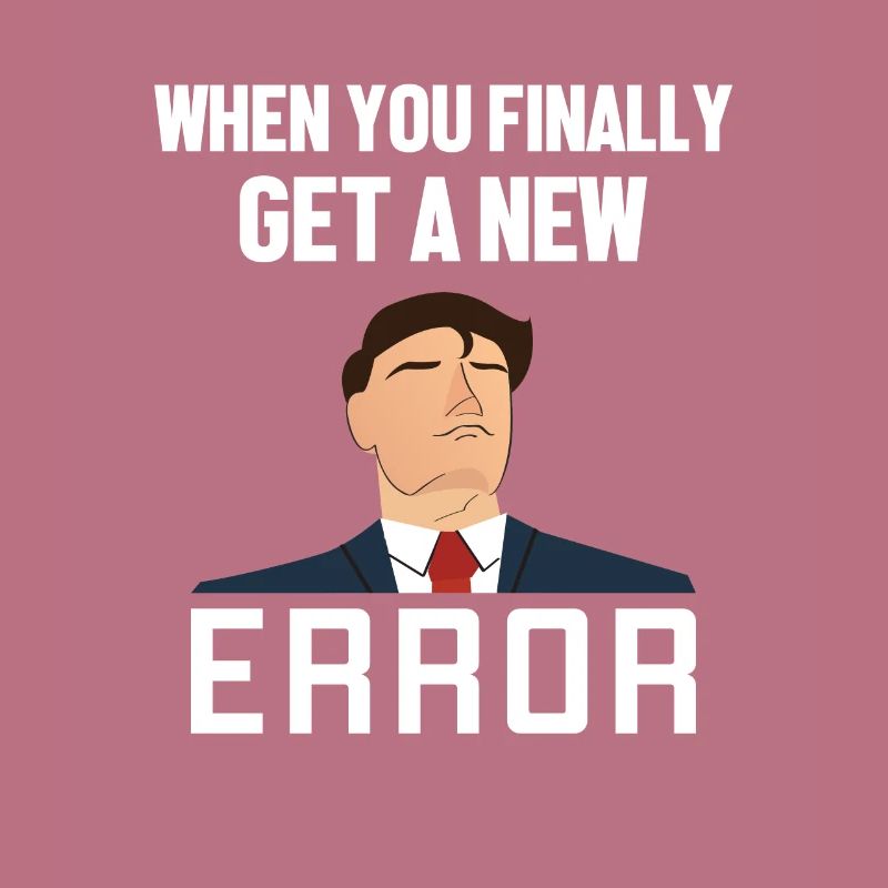 Get a New Error Softwareentwickler Developer