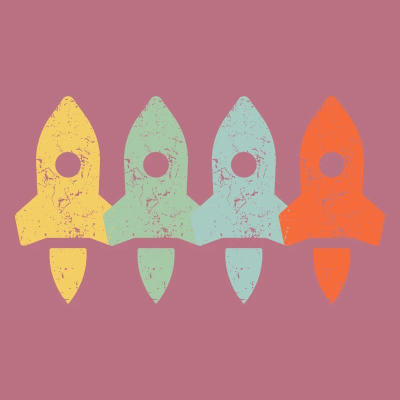 Vintage Retro Rocket Spaceship | Aerospace Enginee