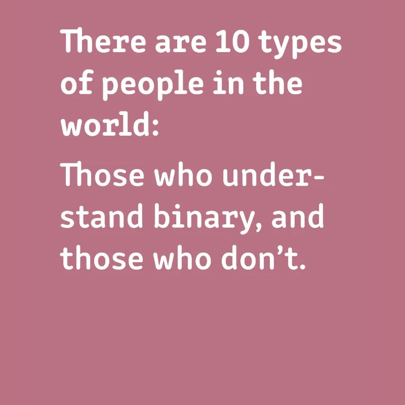 Understand Binary Web Developer Coder