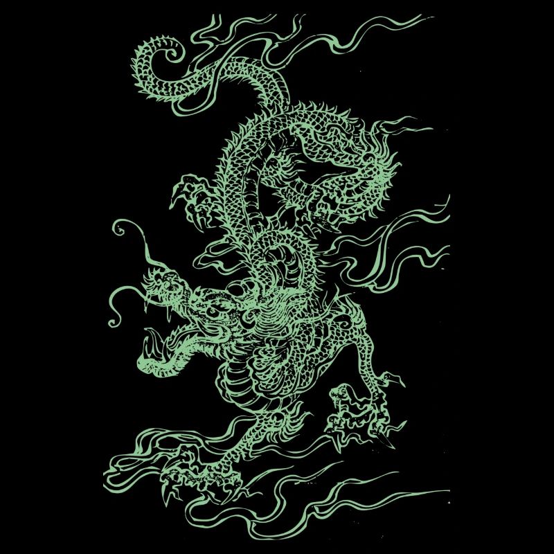 Dragon chinois vert