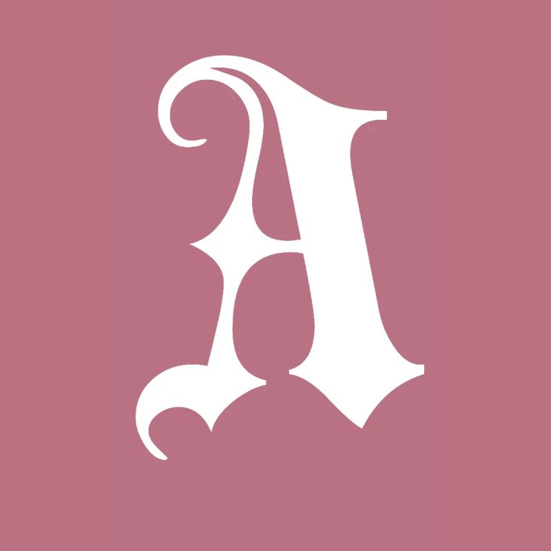 Gothic Monogram A Script