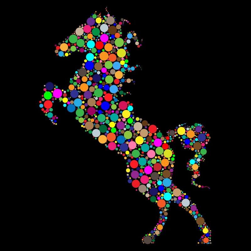 coloré cheval de saut