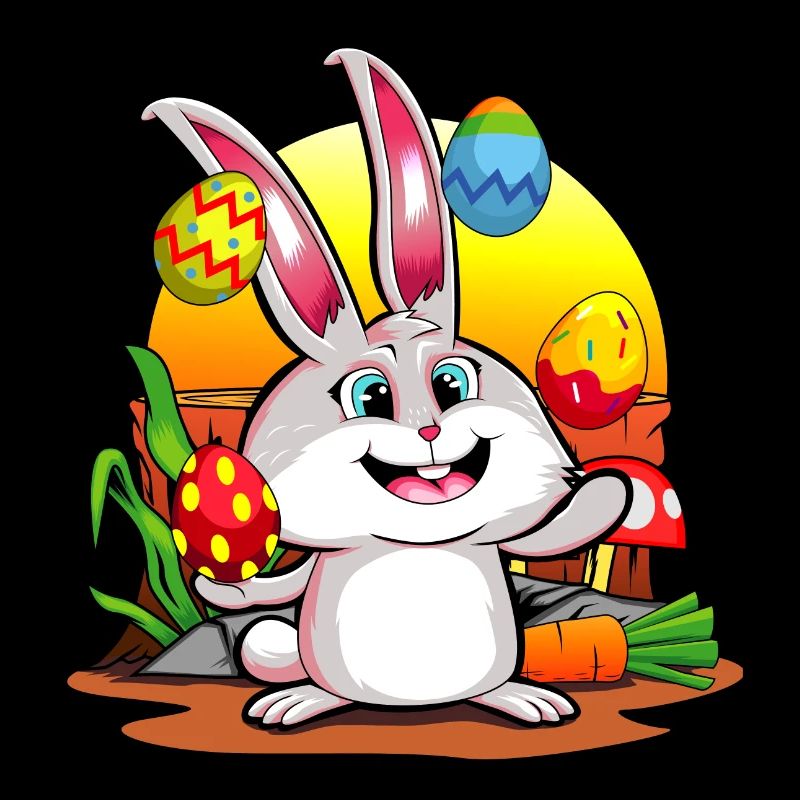 Easter Bunny | Happy Easter Juggling Eggs