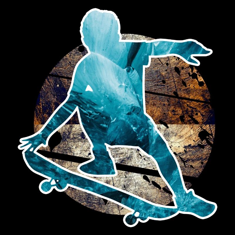 Junges Skateboard