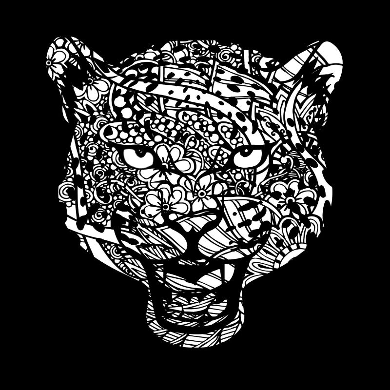 Leopard Leopard Floral Pattern