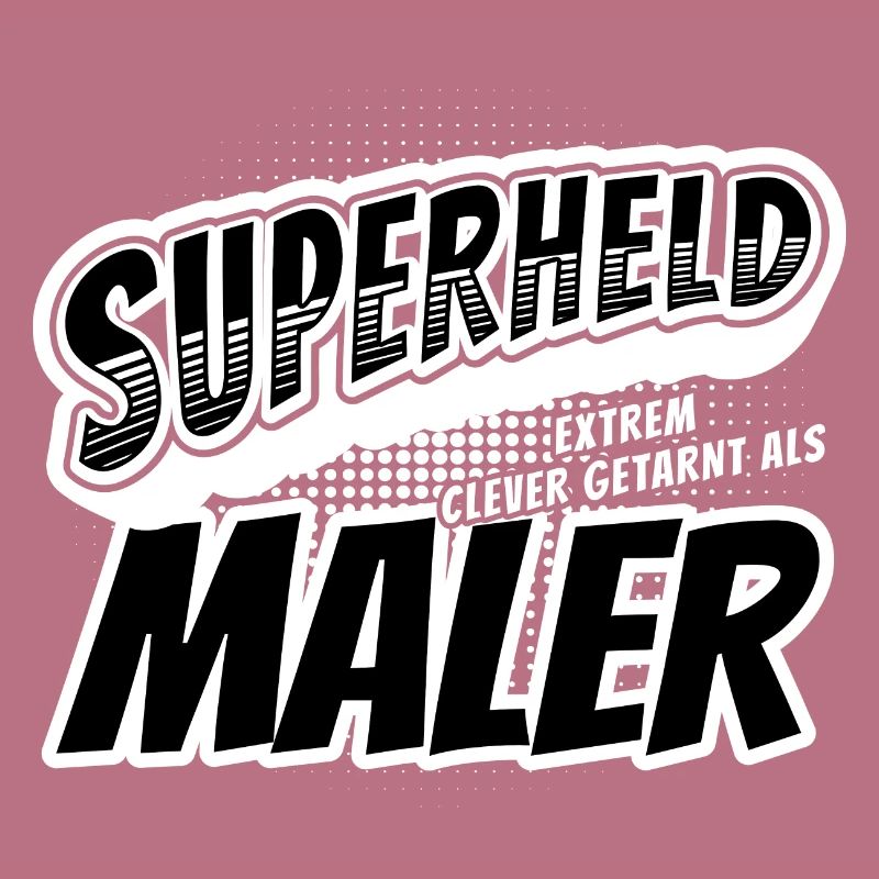 Superheld, clever getarnt als Maler