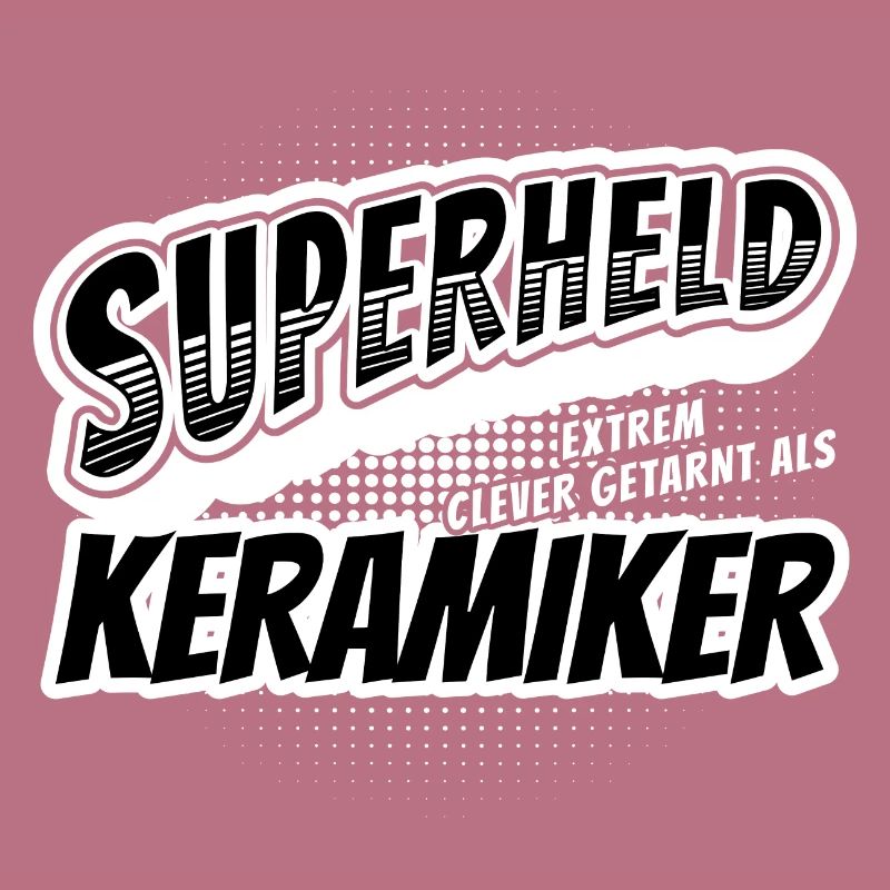 Superheld, clever getarnt als Keramiker
