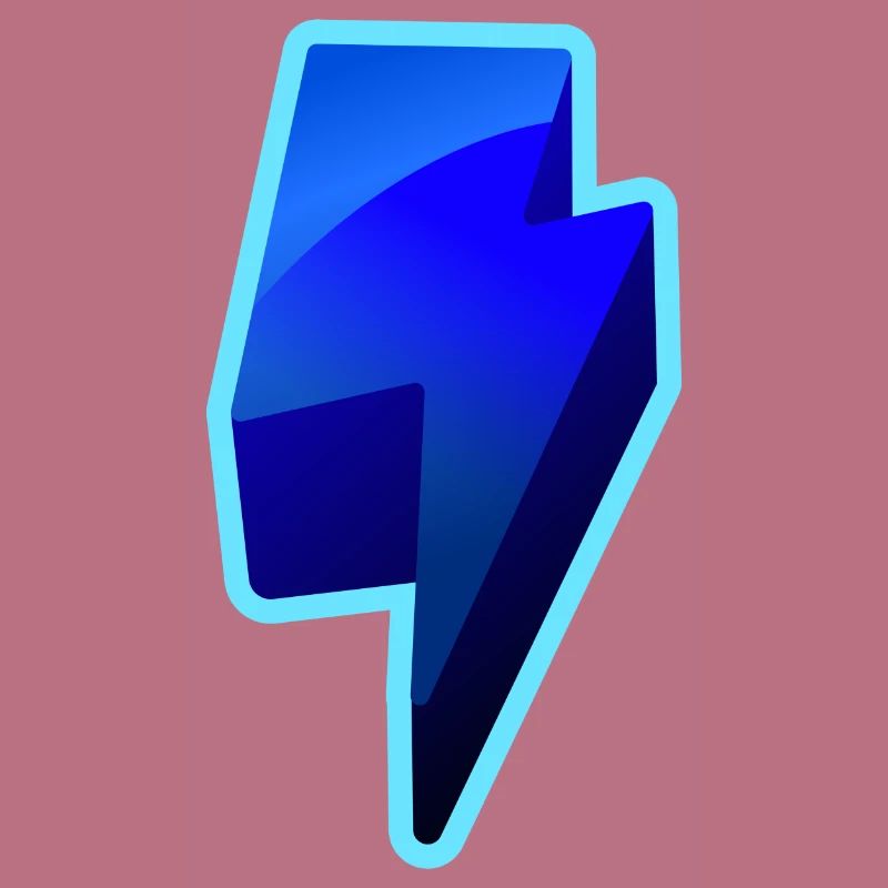 NeonBlitz Lightning Graphic Blue