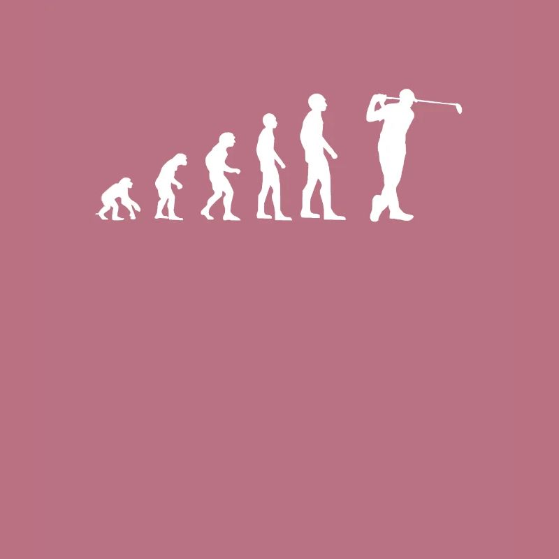 Golf Evolution des Menschen Golfer
