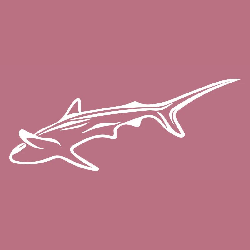 Requin élégant dans le courant de dérive