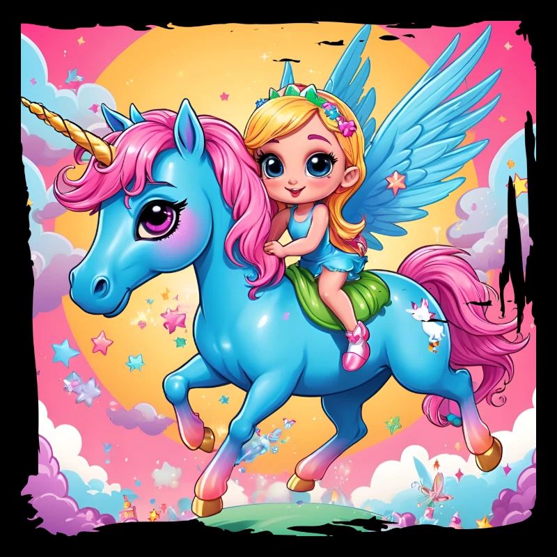 Licorne avec fille